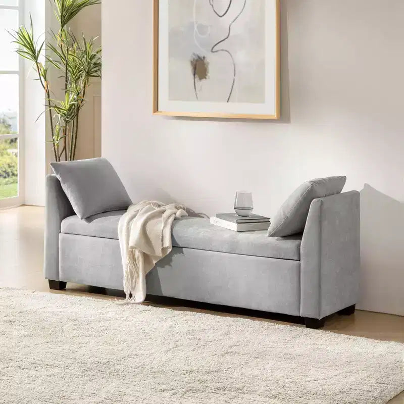 Banc de rangement Amelia avec pieds robustes en plastique|ART OF LIVING DESIGNS
