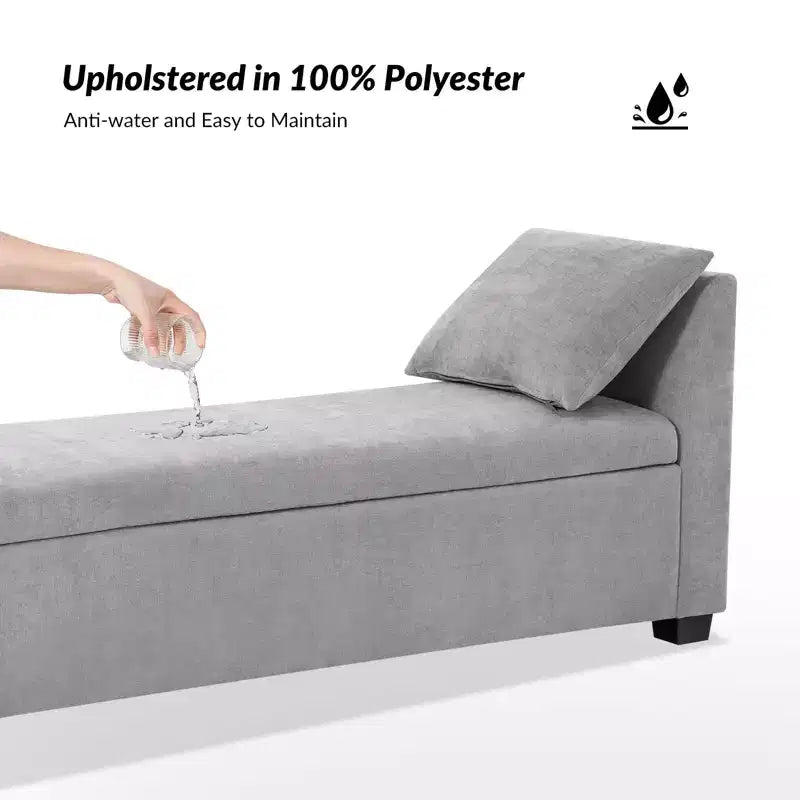 Banc de rangement Amelia avec pieds robustes en plastique|ART OF LIVING DESIGNS
