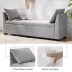 Banc de rangement Amelia avec pieds robustes en plastique|ART OF LIVING DESIGNS