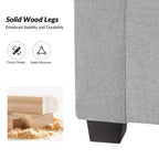 Banc de rangement Amelia avec pieds robustes en plastique|ART OF LIVING DESIGNS