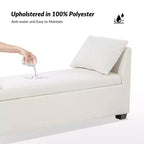 Banc de rangement Amelia avec pieds robustes en plastique|ART OF LIVING DESIGNS