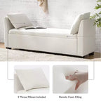 Banc de rangement Amelia avec pieds robustes en plastique|ART OF LIVING DESIGNS