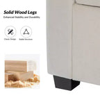 Banc de rangement Amelia avec pieds robustes en plastique|ART OF LIVING DESIGNS
