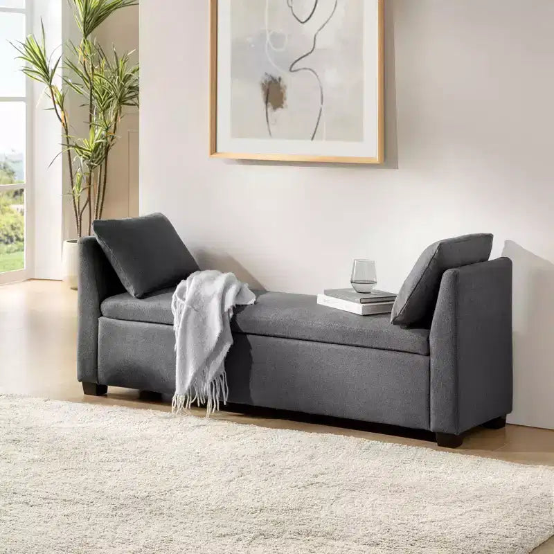 Banc de rangement Amelia avec pieds robustes en plastique|ART OF LIVING DESIGNS