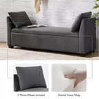Banc de rangement Amelia avec pieds robustes en plastique|ART OF LIVING DESIGNS