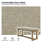 Banc de salle à manger Emilia avec cadre en bois massif | ART OF LIVING DESIGNS-NATUREL