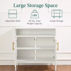 Meuble de rangement en rotin arqué à 2 portes Best Choice Products, buffet, avec découpe pour cordon, étagère de rangement réglable