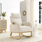 Christopher Knight Home Piper Fauteuil à bascule moderne à dossier haut avec deux poches latérales
