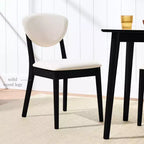 Ensemble de 2 chaises de salle à manger en bois et tissu, style moderne du milieu du siècle, de la marque Best Choice Products