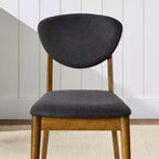 Ensemble de 2 chaises de salle à manger en bois et tissu, style moderne du milieu du siècle, de la marque Best Choice Products