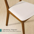Ensemble de 2 chaises de salle à manger en bois et tissu, style moderne du milieu du siècle, de la marque Best Choice Products