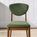 Ensemble de 2 chaises de salle à manger en bois et tissu, style moderne du milieu du siècle, de la marque Best Choice Products