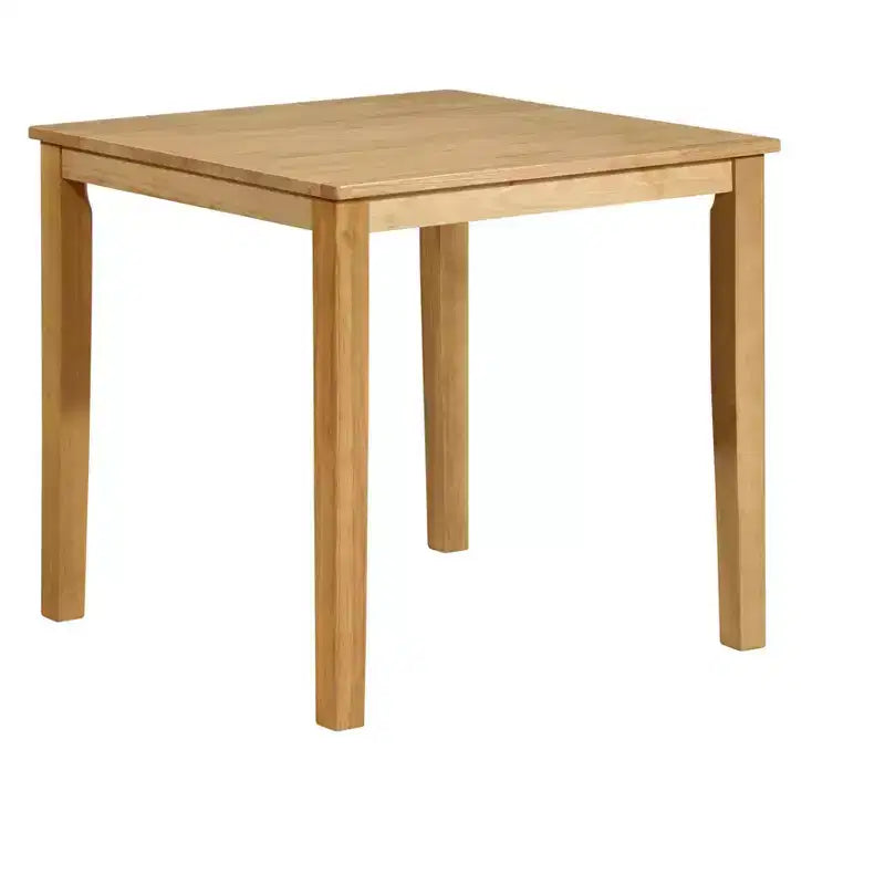 Kings Brand Furniture - Table de salle à manger/cuisine carrée en bois massif Kurmer, chêne naturel