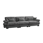 Christopher Knight Home Crane 130 Canapé moderne 3 places en velours avec accoudoirs rembourrés