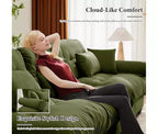 Christopher Knight Home Crane 130 Canapé moderne 3 places en velours avec accoudoirs rembourrés