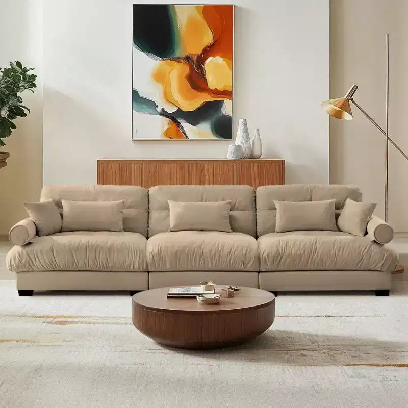 Christopher Knight Home Crane 130 Canapé moderne 3 places en velours avec accoudoirs rembourrés