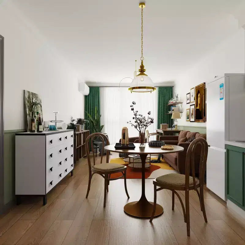 Commode horizontale moderne Famapy pour chambre à coucher, buffet multifonctionnel pour salon, blanc