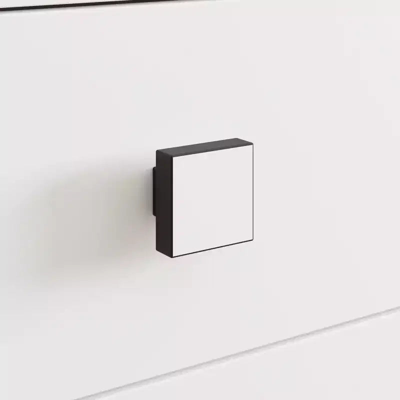 Commode horizontale moderne Famapy pour chambre à coucher, buffet multifonctionnel pour salon, blanc