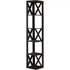 Meuble d'angle à 5 étagères Kings Brand Furniture – Étagère/Bibliothèque/Présentoir