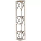 Meuble d'angle à 5 étagères Kings Brand Furniture – Étagère/Bibliothèque/Présentoir