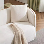 Canapé bouclé incurvé 3 places Christopher Knight Home Lindsay Elegance 82