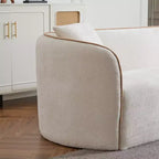 Canapé bouclé incurvé 3 places Christopher Knight Home Lindsay Elegance 82