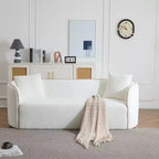 Canapé bouclé incurvé 3 places Christopher Knight Home Lindsay Elegance 82