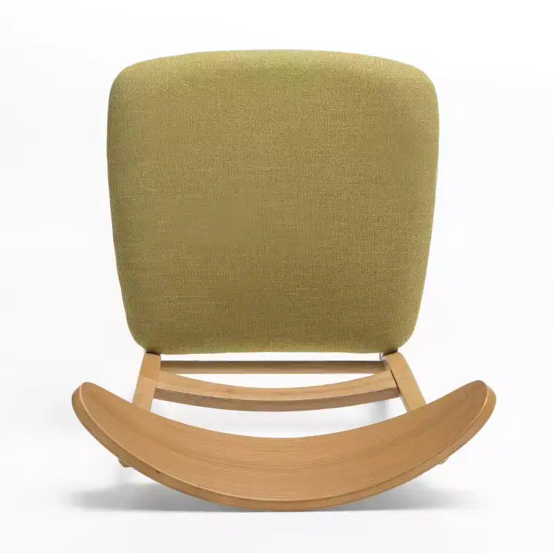 Chaises de salle à manger en bois rembourrées en tissu Isador Mid-Century Modern GDFStudio (lot de 2)