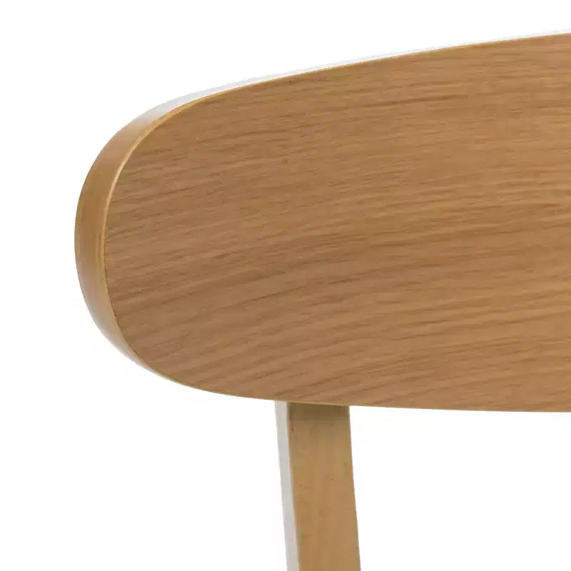 Chaises de salle à manger en bois rembourrées en tissu Isador Mid-Century Modern GDFStudio (lot de 2)