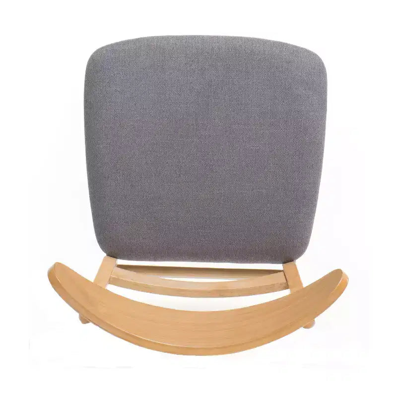 Chaises de salle à manger en bois rembourrées en tissu Isador Mid-Century Modern GDFStudio (lot de 2)