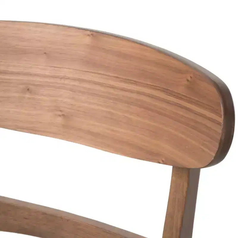 Chaises de salle à manger en bois rembourrées en tissu Isador Mid-Century Modern GDFStudio (lot de 2)