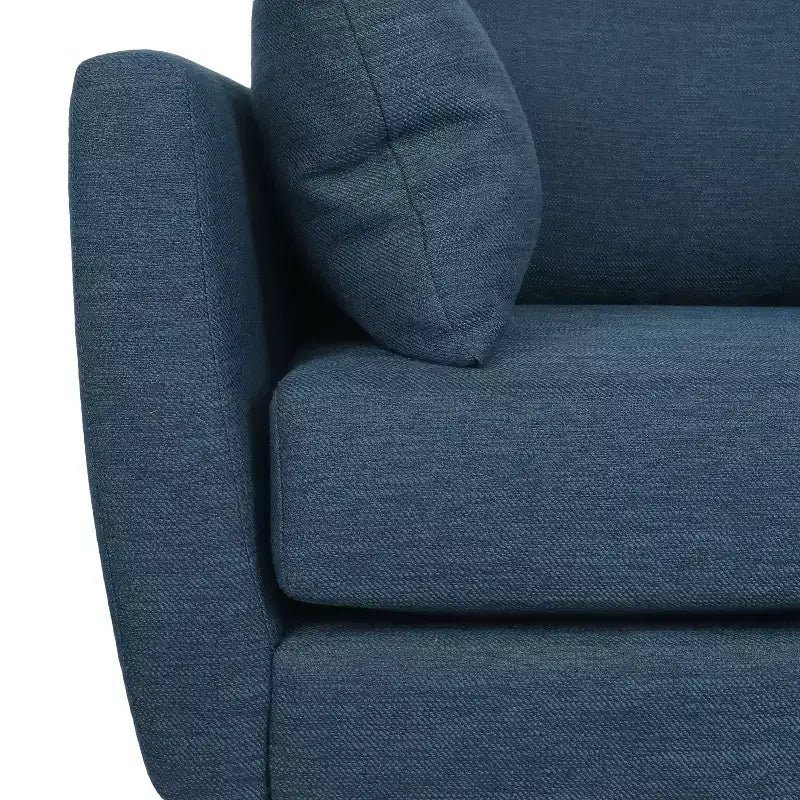 Fauteuil Club GDFStudio Viewland en Tissu Capitonnage Moderne avec Coussins Décoratifs