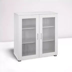 Kings Brand Furniture - Armoire de rangement d'appoint à 2 portes, buffet de rangement au sol pour cuisine, salle à manger, salon, entrée