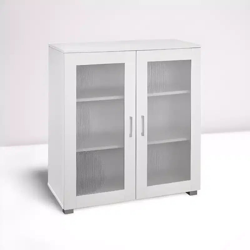 Kings Brand Furniture - Armoire de rangement d'appoint à 2 portes, buffet de rangement au sol pour cuisine, salle à manger, salon, entrée