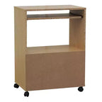 Chariot de cuisine pour micro-ondes Kings Brand Furniture Byron à 2 portes avec rangement et étagère supérieure coulissante