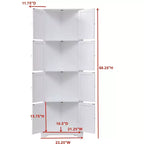 Kings Brand Furniture - Armoire de rangement de cuisine à 4 niveaux Lyons 68 avec 8 portes