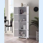 Kings Brand Furniture - Armoire de rangement de cuisine à 4 niveaux Lyons 68 avec 8 portes