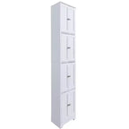 Kings Brand Furniture - Armoire de rangement de cuisine à 4 niveaux Lyons 68 avec 8 portes