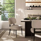 Jennifer Taylor Home Harriet Chaise de salle à manger capitonnée à dossier fendu, lot de 2
