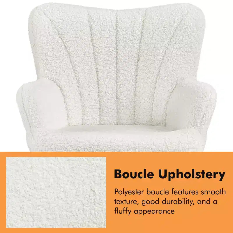 Yaheetech Lot de 2 Chaises d'Appoint Modernes Plissées à Dossier Courbé en Tissu pour Salon Salle à Manger Chambre à Coucher