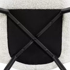 Yaheetech Lot de 2 Chaises d'Appoint Modernes Plissées à Dossier Courbé en Tissu pour Salon Salle à Manger Chambre à Coucher
