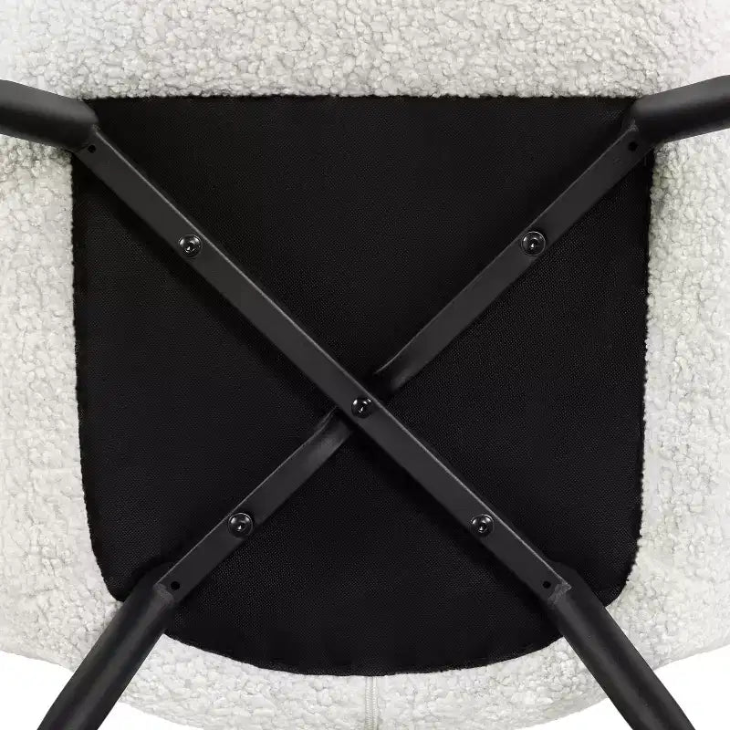 Yaheetech Lot de 2 Chaises d'Appoint Modernes Plissées à Dossier Courbé en Tissu pour Salon Salle à Manger Chambre à Coucher