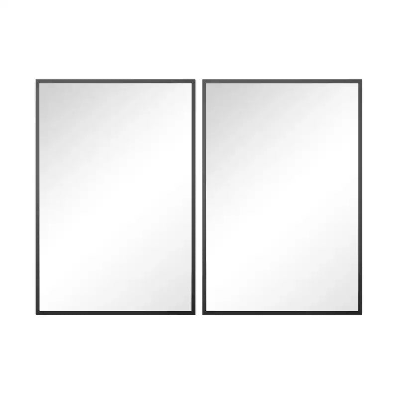 PexFix Lot de 2 miroirs muraux en aluminium à bords fins