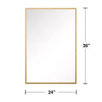 PexFix Lot de 2 miroirs muraux en aluminium à bords fins
