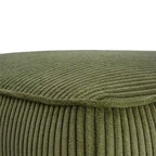 Christopher Knight Home Ottoman carré d'appoint Hayes en velours côtelé et bois, Vert olive