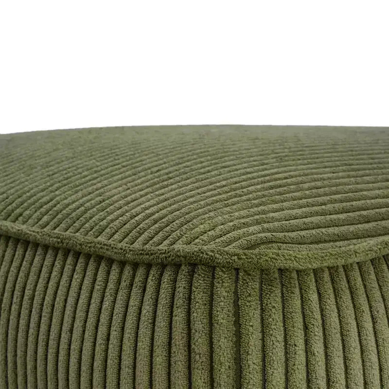 Christopher Knight Home Ottoman carré d'appoint Hayes en velours côtelé et bois, Vert olive