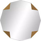 Miroir mural Possini Euro Design Possini Euro Drayden 31 x 31 triangles dorés