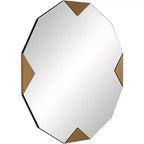 Miroir mural Possini Euro Design Possini Euro Drayden 31 x 31 triangles dorés