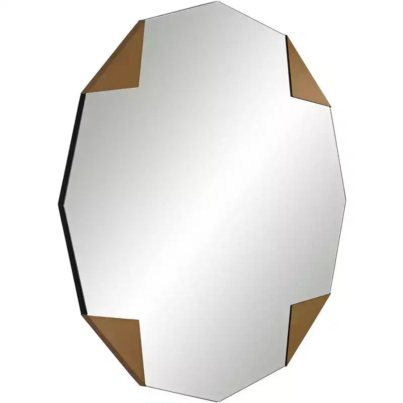 Miroir mural Possini Euro Design Possini Euro Drayden 31 x 31 triangles dorés