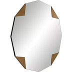 Miroir mural Possini Euro Design Possini Euro Drayden 31 x 31 triangles dorés